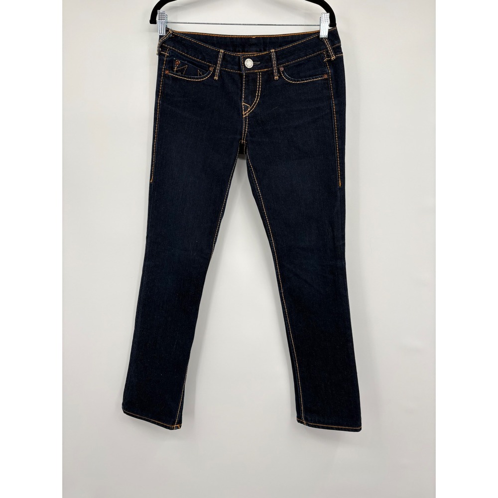 True Religion Womens Jeans Dark Wash Straight Leg Size 29